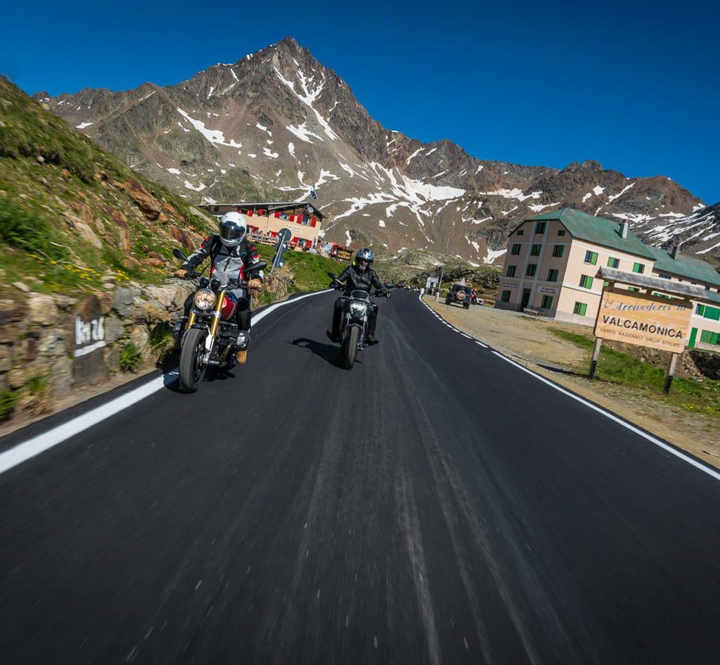 Brand new asphalt, at 2500 m above sea level