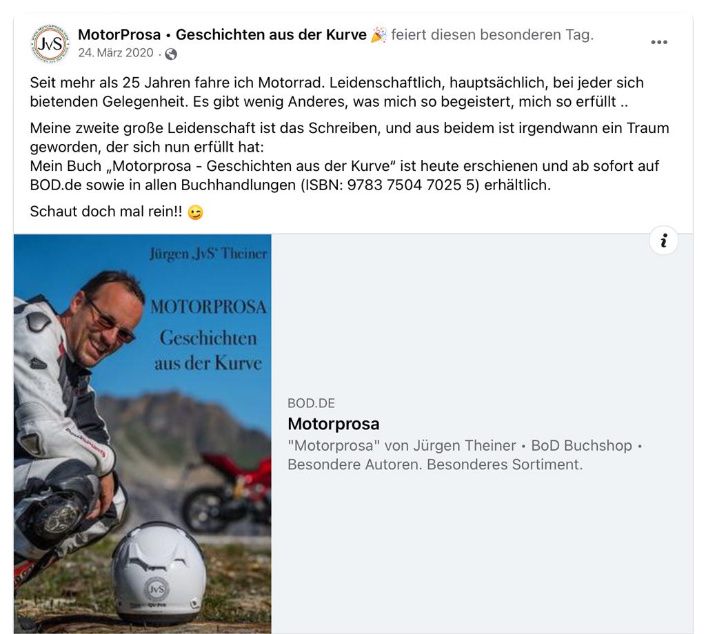 MotorProsa • Das Buch 2 Facebook-ScreenShot