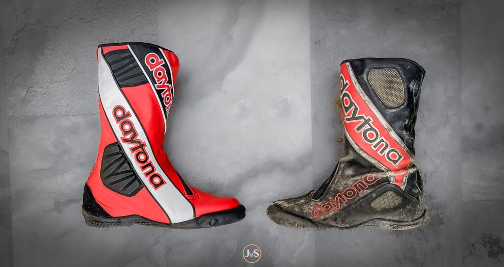 Neue Stiefel für MotorProsa: Daytona Security Evo G3 1 Daytona Security Evo G3 - und meine 20 Jahre alten Evo Sports GTX