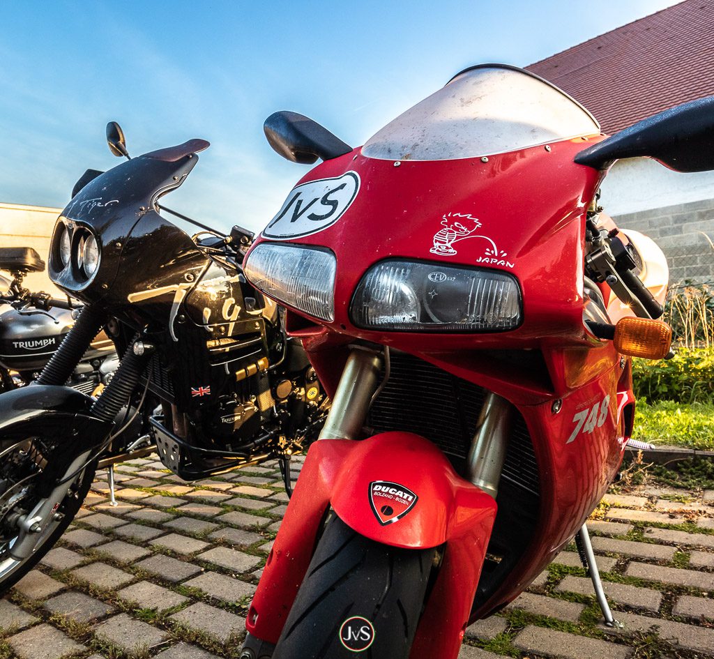 100,000 kilometres on the Ducati 748s 3 On the road with good friends in Franconian Switzerland
