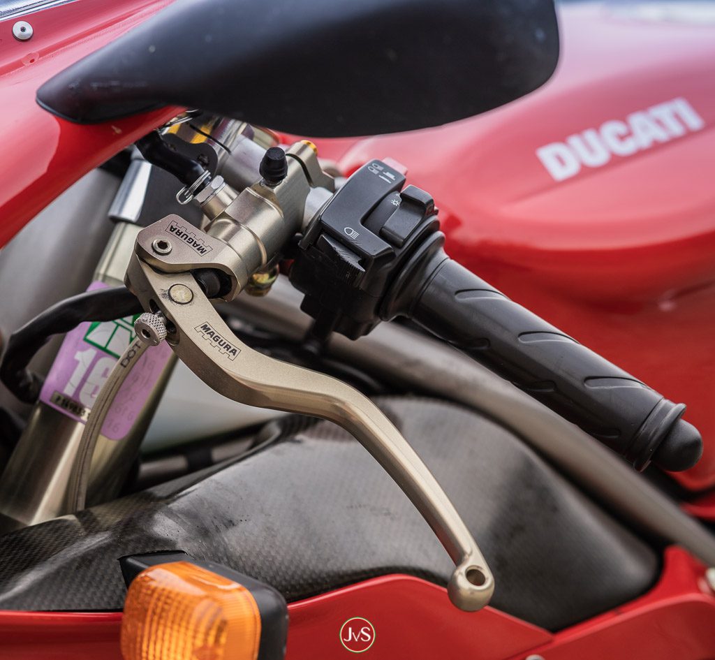 100,000 kilometres on the Ducati 748s 6 Noble brake components for the small 916