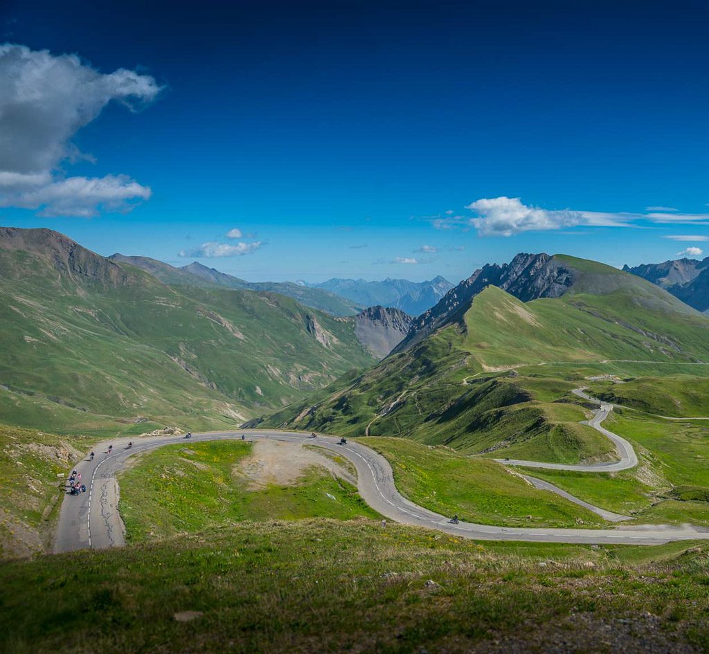 Ein Verlauf wie für Motorradfahrer gemacht Unterwegs auf dem Col du Galibier (Foto: www.moppetfoto.de)