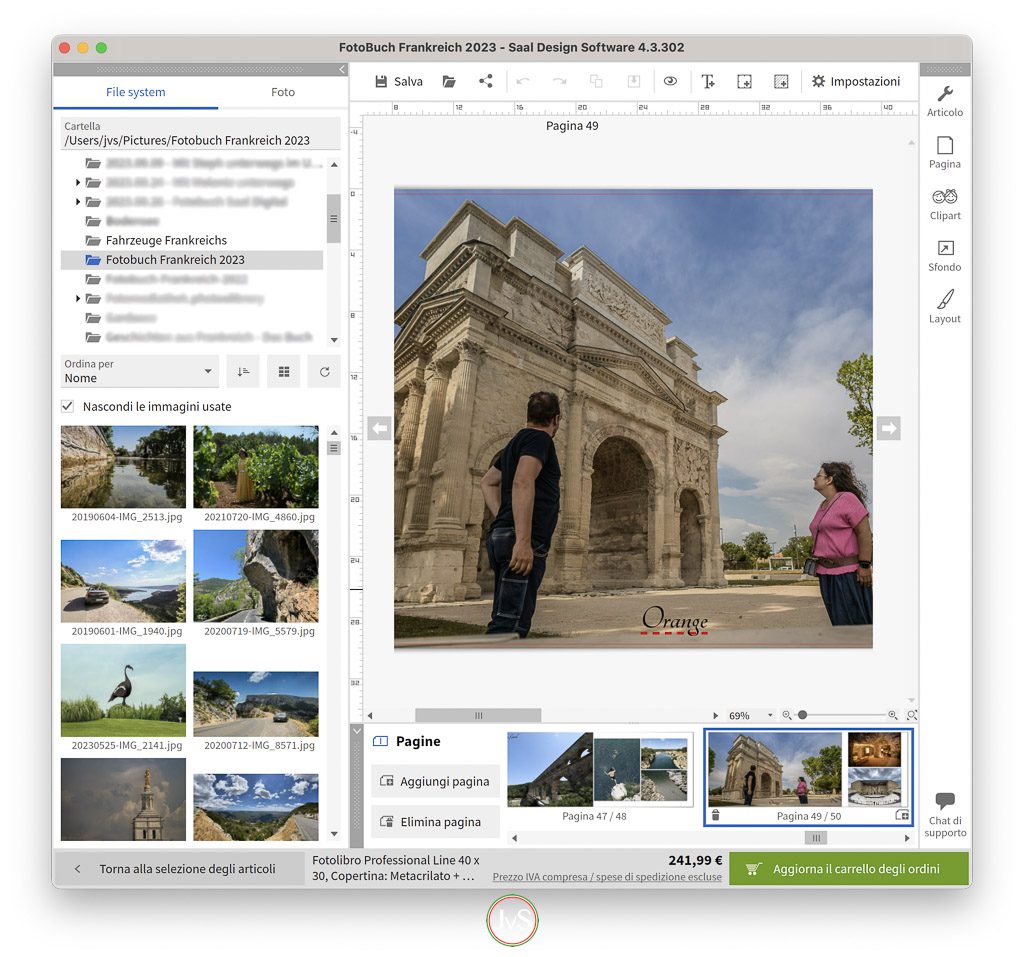 Arbeiten in der Design-Software