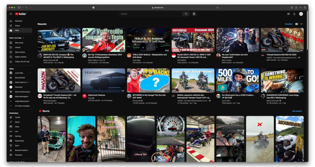 Motorrad fahren auf YouTube – meine Top 10 1 MotorProsa Blog Header YouTube 1 1