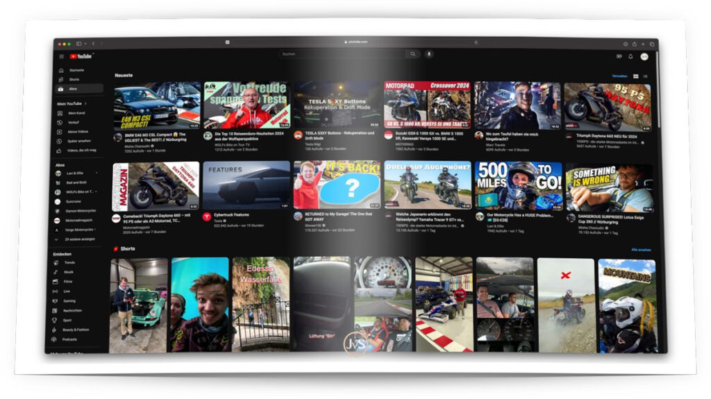 MotorProsa Blog Header YouTube Effekt