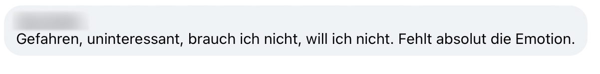 (Meine) Emotionen beim Motorradfahren 5 Geschmäcker sind verschieden. „Emotionen“ offenbar auch.