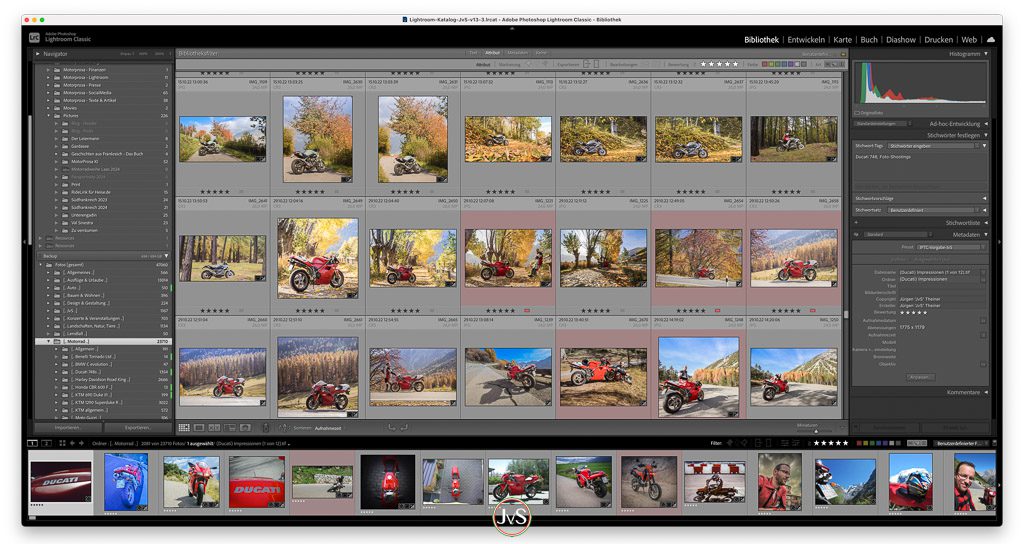 Einblicke in die MotorProsa-Fotografie 15 Katalogisierung, Bewertung und Verschlagwortung meiner Fotos in Lightroom